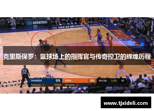 克里斯保罗：篮球场上的指挥官与传奇控卫的辉煌历程