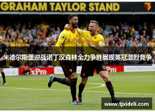 米德尔斯堡迎战诺丁汉森林全力争胜展现英冠激烈竞争